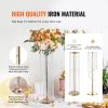 VEVOR 10PCS 35.43inchTall Crystal Wedding Flowers Stand, Luxurious Centerpieces Flower Vases Crystal Gold Vase Metal