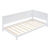 Twin Size Wood Daybed/Sofa Bed, White