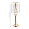 VEVOR 10PCS 55cm/21.65' Tall Crystal Wedding Flower Stand Vase for Party Decor