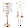 VEVOR 10PCS 55cm/21.65' Tall Crystal Wedding Flower Stand Vase for Party Decor