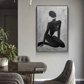 Handmade Oil Painting Abstract Painting Original Large Oil Painting Gray Painting Oversized Wall Art Canvas Extra Large Wall Art Abstract Contemporary (Style: 01, size: 150x220cm)