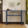 Elegant Minimalist Console Table with Rounded Edges and Sturdy Shelf Design for Entryway,Living Room
