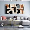 Hand Oil Pianting Large Abstract White Painting on Canvas Gold Leaf Artwork Neutral Wall Art Modern Textured Painting Contemporary Wall Art Hand Paint