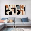 Hand Oil Pianting Large Abstract White Painting on Canvas Gold Leaf Artwork Neutral Wall Art Modern Textured Painting Contemporary Wall Art Hand Paint
